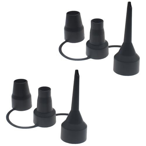 LBTODH 2 PCS Air Pump Nozzles 3 Sizes Plastic Inflatable Pump Nozzles Head Black Air Pump Accessory for Most Air Pumps - Image 5