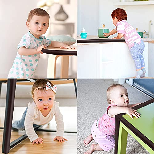 pepplo Baby Proofing Edge and Corner Guard Protector Set – 6.5 Feet, Safety Bumpers - Child Proof Furniture and Tables (Brown) - Image 3