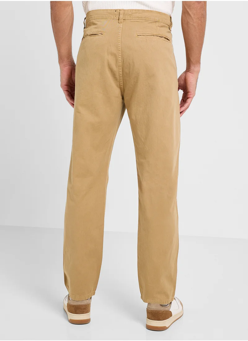 BRAVE SOUL Straight Fit Chino Pants