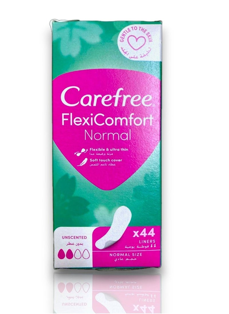 Carefree Daily feminine pads unscented, Normal size, 44 pads - Image 5