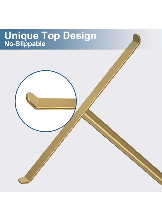 Gold Hand Towel Stand, T-Shape Hand Towel Holder for Bathroom, Display Fingertip Towel Holder Organizer and Bathroom Towel Racks,Kitchen Towel Rack - Image 2
