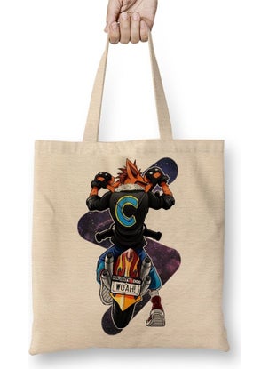 Print Shop Crash Bandicoot Badass Tote Bag Long Handle
