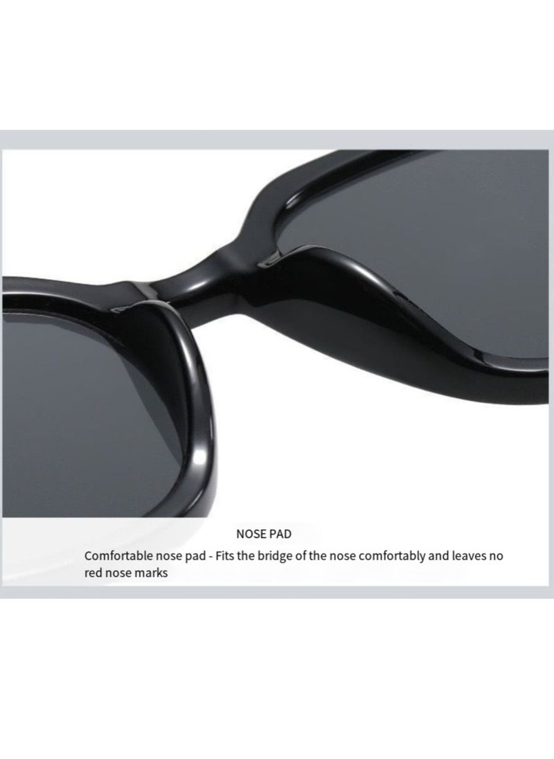 General Retro round sunglasses for men and women fashion colored UV400 sunglasses two point rice nail gradient color sunglasses summer plain sunglasses  - Image 5