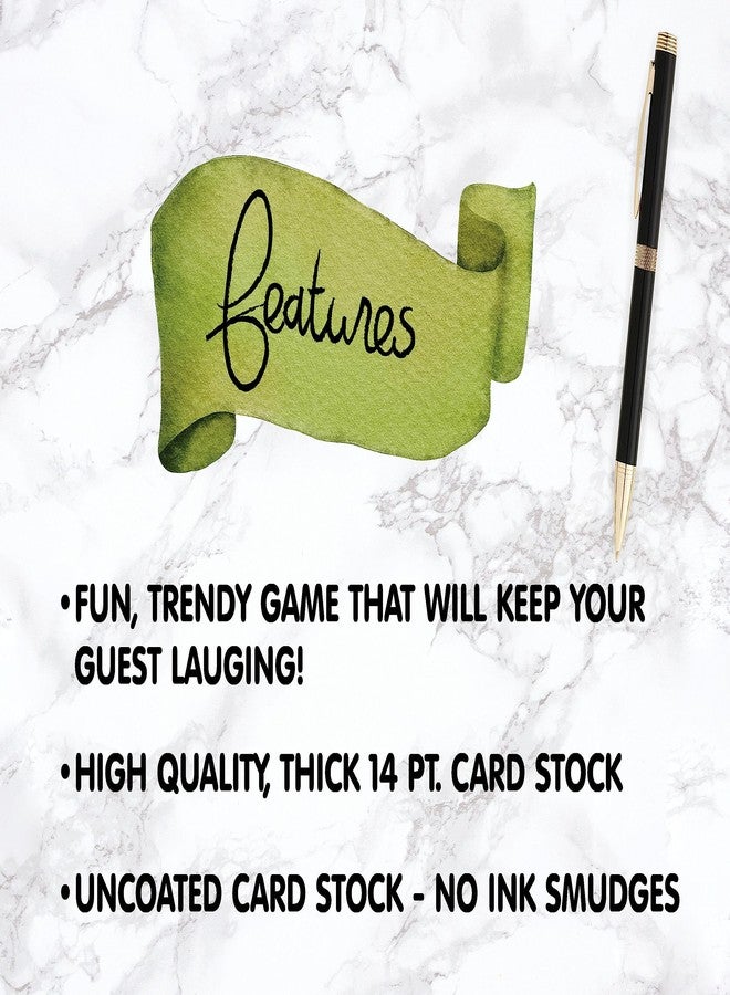 All-Ewired-Up All Ewired Up 50 Baby Shower Family Feud (50-Cards) Fun Baby Shower Game Activity, Gender Neutral Boy or Girl, Minimalist Script - Image 4
