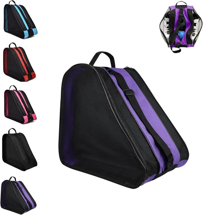 DAYONG Roller Skate Bags, Oxford Cloth Ice Inline Skates Bag with Adjustable Shoulder Strap for Kids and Adult, Large Capacity Skate Bag for Skates Shoes, Helmet Other Skate Accessories. - Image 1