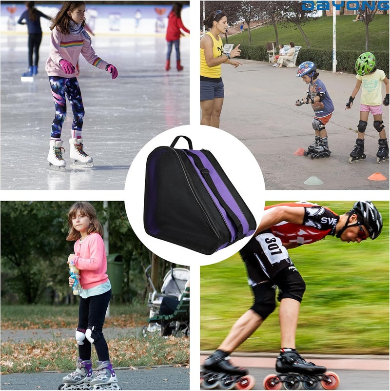 DAYONG Roller Skate Bags, Oxford Cloth Ice Inline Skates Bag with Adjustable Shoulder Strap for Kids and Adult, Large Capacity Skate Bag for Skates Shoes, Helmet Other Skate Accessories. - Image 5