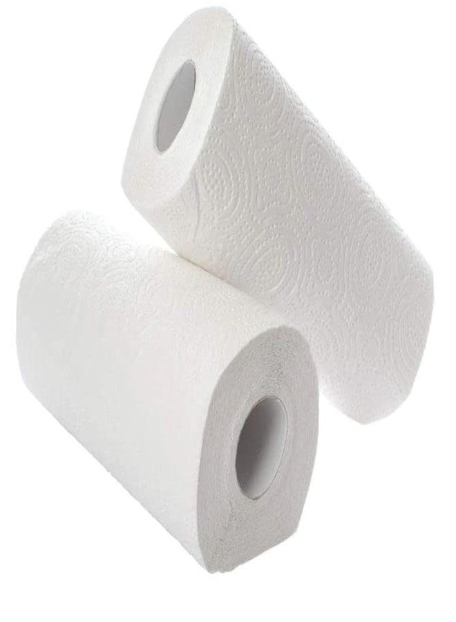 Magic Providers Highly Absorbent Strong Thick 4 Ply Kitchen Tissue Paper Roll | Towel Paper Roll | Big Size | Strong & Thick - 2 Rolls (65 Pulls Per Roll) Size 20 * 20cm - Image 1