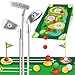 Letapapa Toddler Golf Set Golf Clubs Length Adjustable with Mat Golf Cornhole Upgraded Kids Golf Clubs with 8 Balls Indoor Outdoor Sports Toys Birthday Gifts for 3 4 5 6 Years Old Boys Girls - Image 3