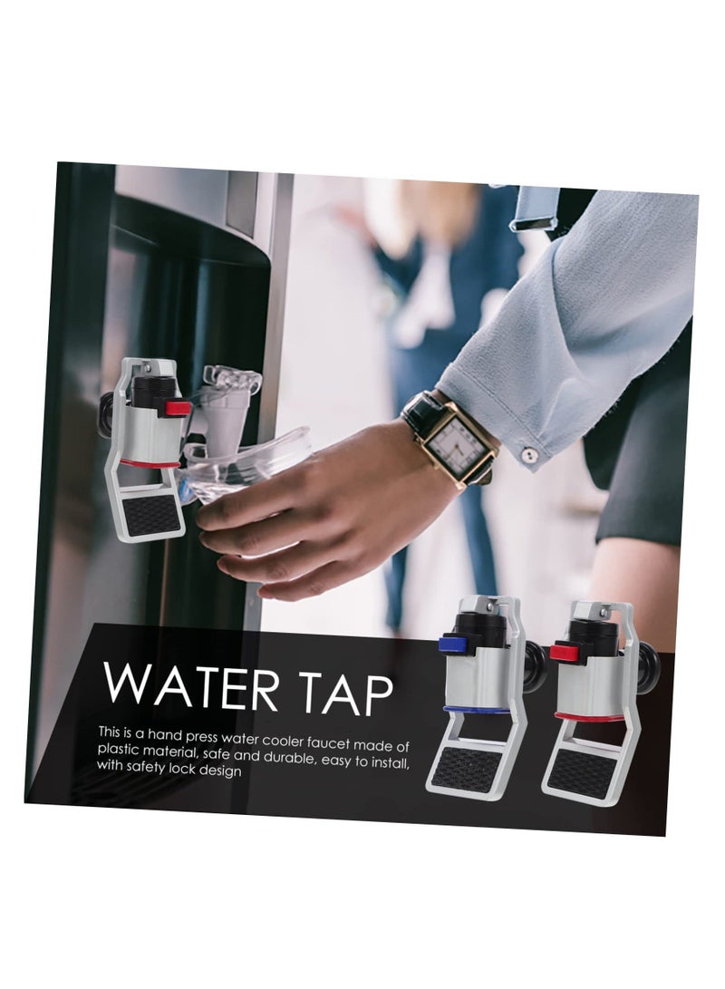 Water Dispenser Faucet Replacement 2 Piece Direct Dispenser Hot And Cold Push Style Taps Reusable Spigot Water Faucet Component For Water Purifier Children Safe - Image 4