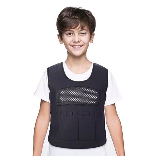 Yafang Weighted Vest for Kids(Ages 5-9, Medium) – Fully Adjustable Sensory Compression Vest for Children with Autism, ADHD, SPD - Includes 3lb Removable Weights - Image 1