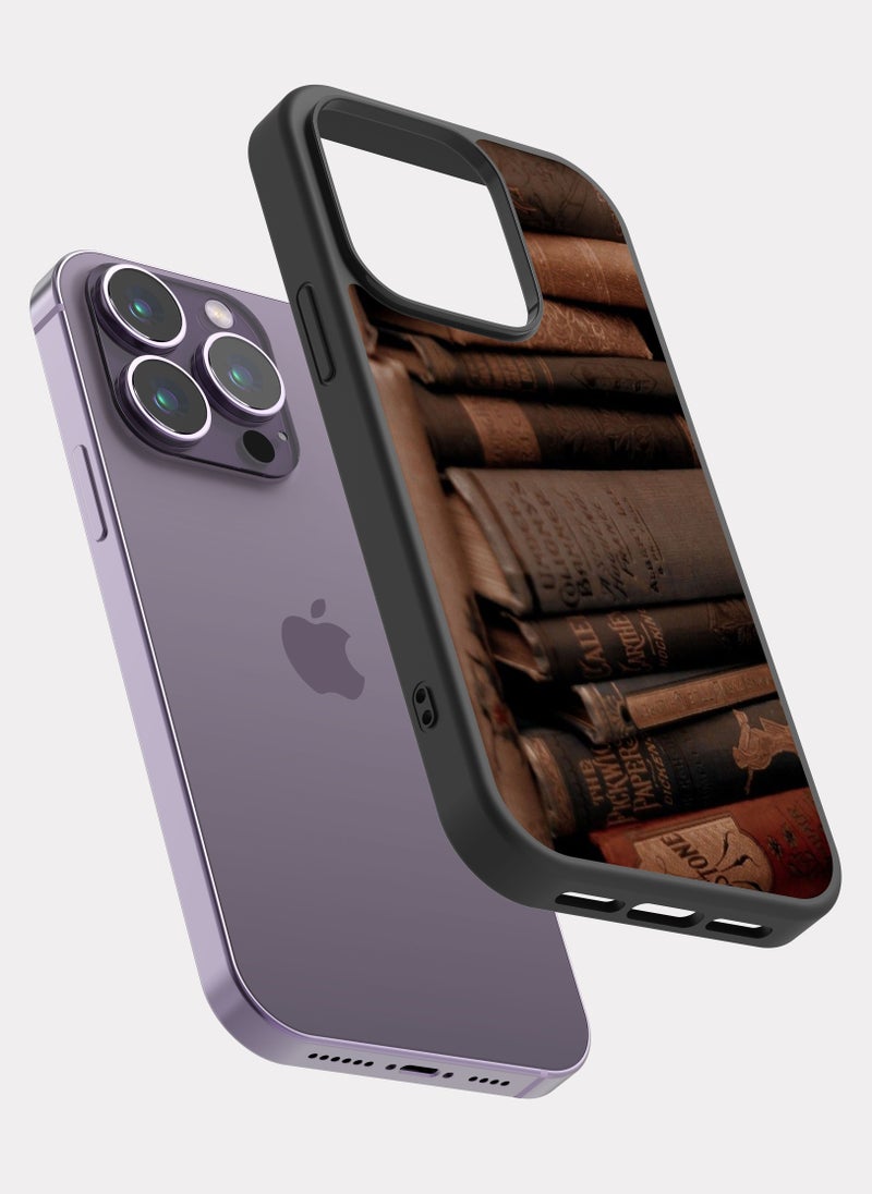PXLAAT iPhone 14 Pro case cover Old Books - Image 2