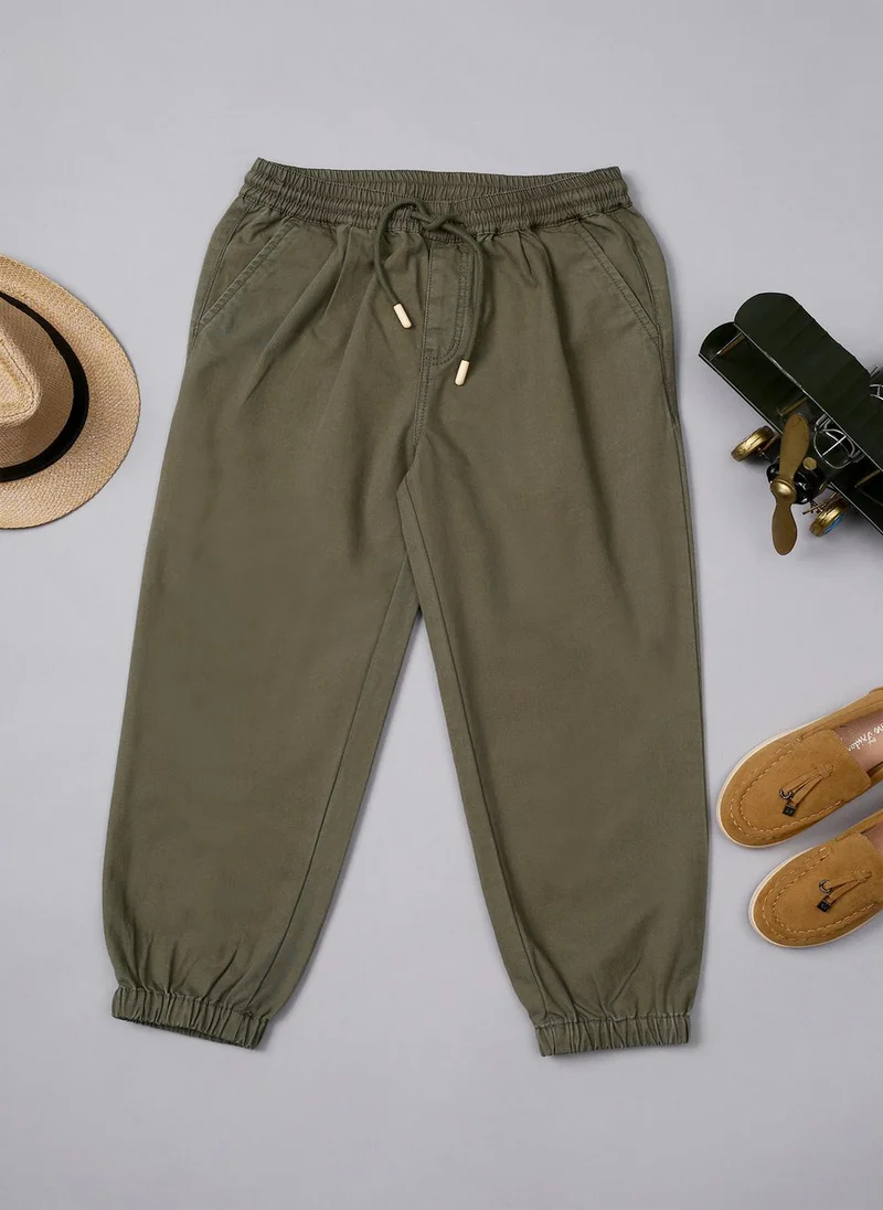 One Friday One Friday Boys Sage Green Solid Jogger