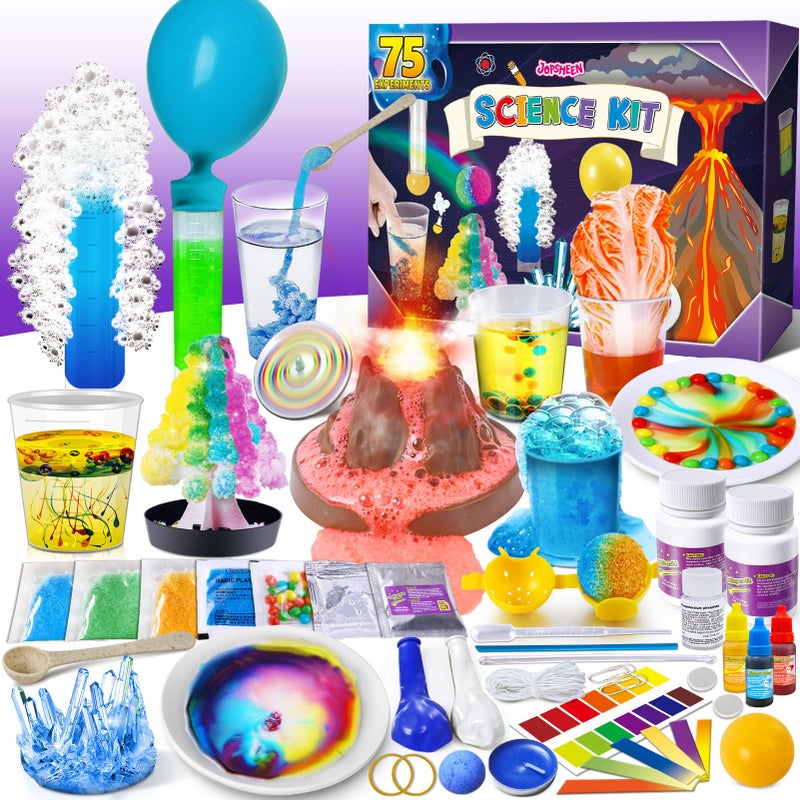 JOPSHEEN 75 Experiments Science Kit for Kids Chemistry Set STEM Educational Birthday Christmas Toys Gifts Idea for Boys and Girls - Image 3