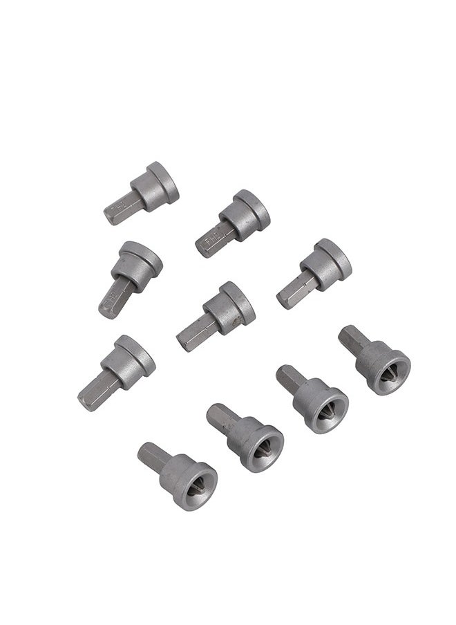 LAWAZIM Drywall Screw Bits - 10 Piece - PH2 Screwdriver Bits for Drills, Durable No-Damage Dimpler Bits for Drywall, Electric and Cordless Drills, Ideal for Home Improvement and Professional Use  - Image 4