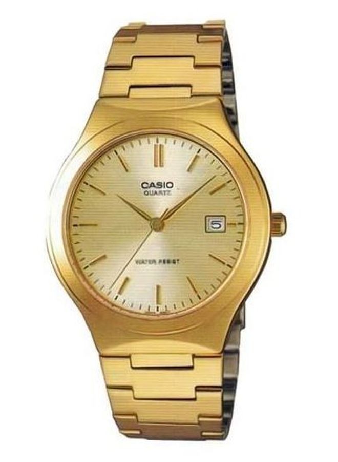 كاسيو ساعة يد كوارتز كور بعقارب طراز MTP1170N-9A - مقاس 36 مم - لون ذهبي رجال - Image 1