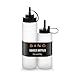 BINO 2-Piece Squeeze Bottles Set - 10 oz + 24 oz | Food Grade Plastic | Squeeze Bottles for Liquids | Plastic Condiment - Image 2