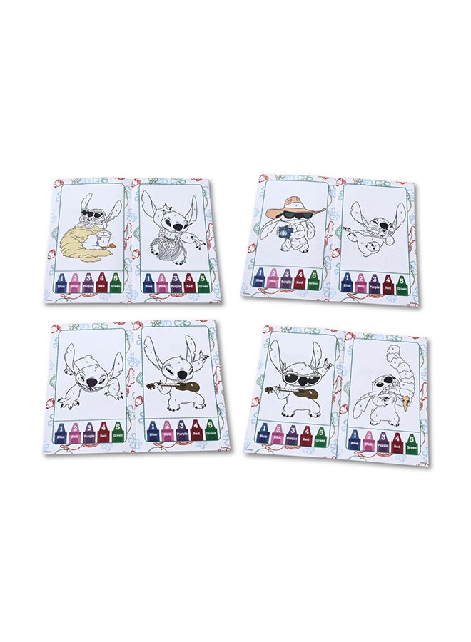 Disney Stitch Color by Number | 1 Book & 5 Crayons | Easy to Follow Color Key | Age 3+ - Image 5