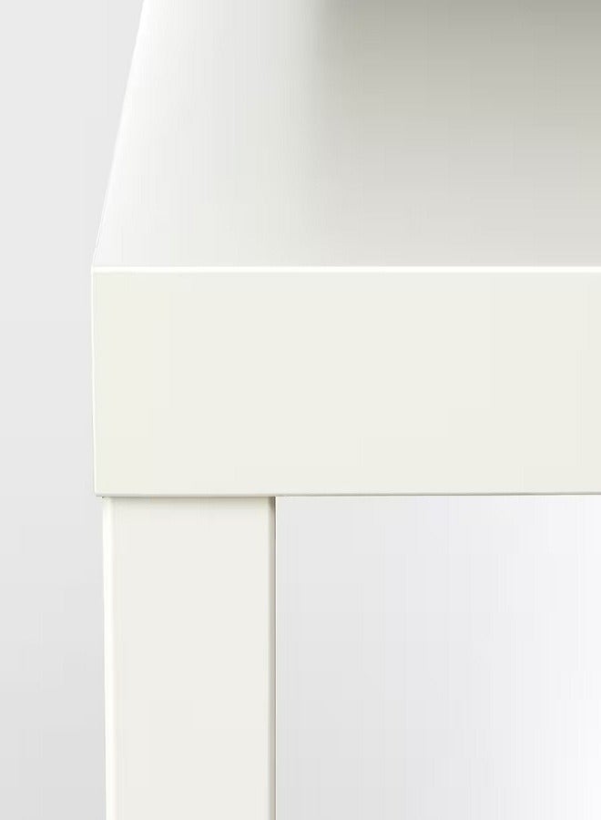 طاولة جانبية بيضاء, 35x35 سم - Image 3