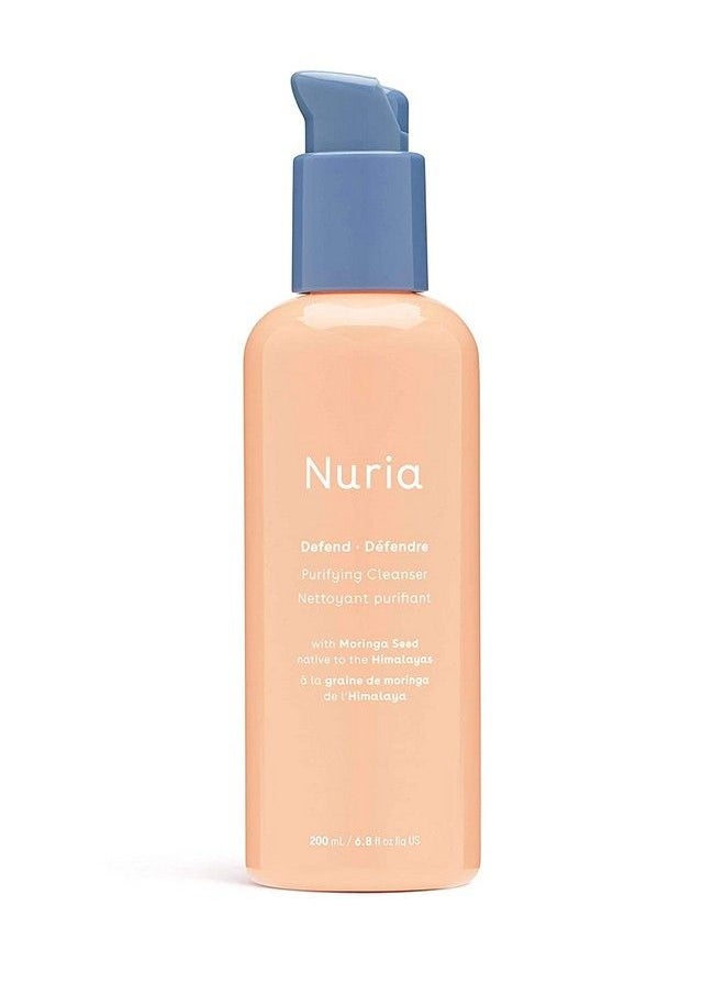 Nuria - Beauty | Defend Purifying Facial Cleanser With Moringa Seed (Rich In Vitamin C) Seaberry And Green Tea Antioxidants To Remove Impurities | 200 Ml | Clean Beauty Crueltyfree & Vegan - Image 1