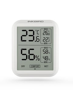 INKBIRD INKBIRD Digital Indoor Thermometer Hygrometer ITH-20 Room Temperature Humidity Monitor Thermo-Hygrometer Humidor Gauge For Home Reptile Succulent  - Image 1