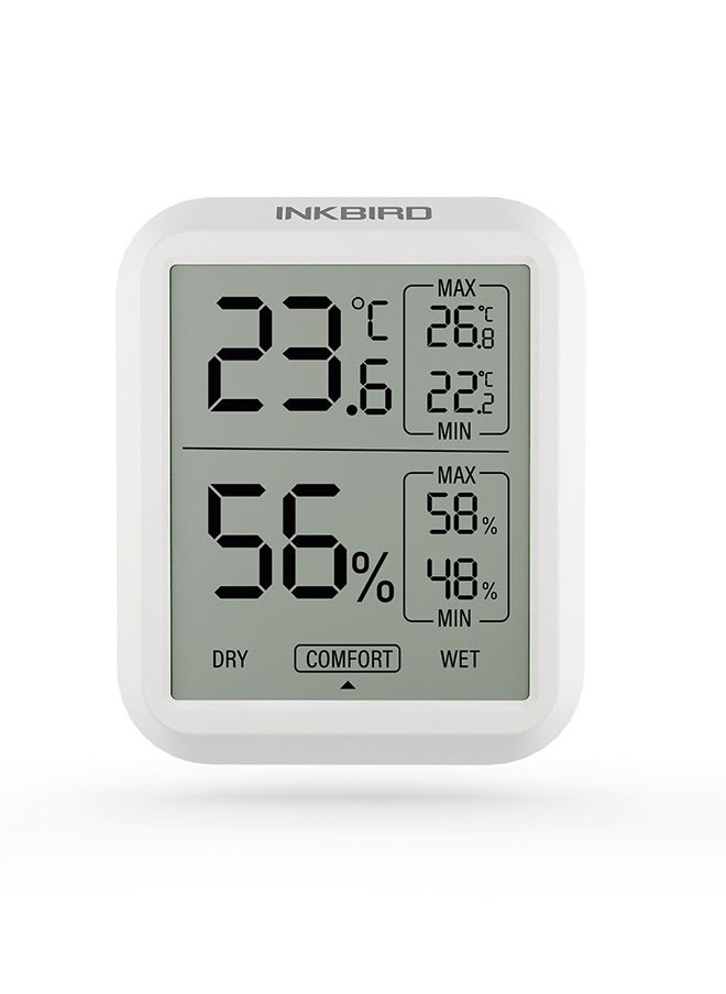 INKBIRD INKBIRD Digital Indoor Thermometer Hygrometer ITH-20 Room Temperature Humidity Monitor Thermo-Hygrometer Humidor Gauge For Home Reptile Succulent  - Image 1
