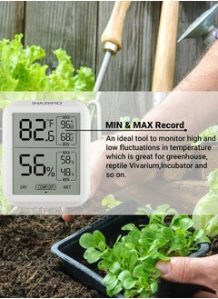 INKBIRD INKBIRD Digital Indoor Thermometer Hygrometer ITH-20 Room Temperature Humidity Monitor Thermo-Hygrometer Humidor Gauge For Home Reptile Succulent  - Image 4