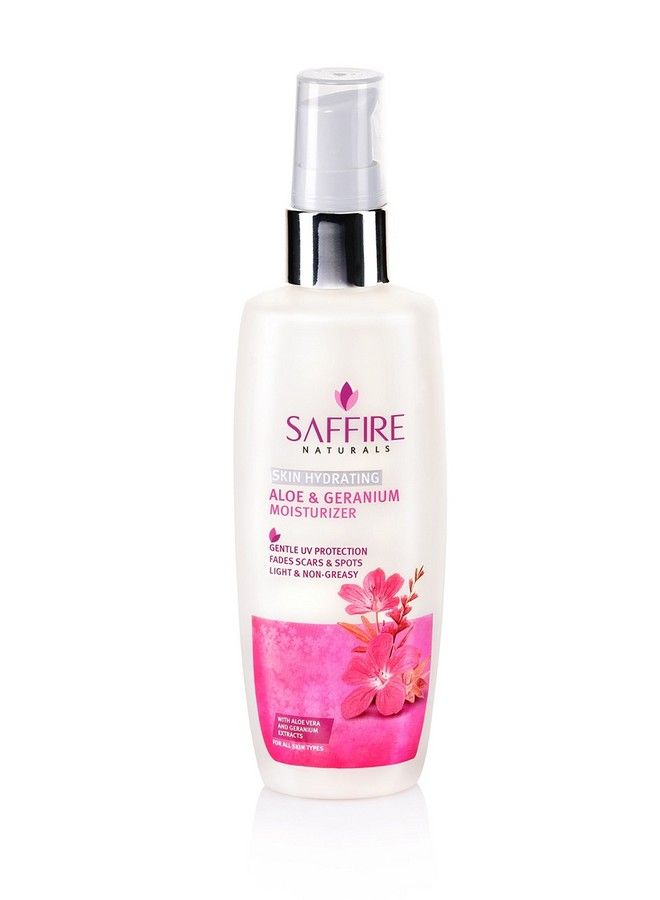 SAFFIRE Naturals Aloe Geranium Skin Hydrating Moisturiser ; For All Skin Types ; Paraben Free ; Sulphate Free ; 100 Ml - Image 4