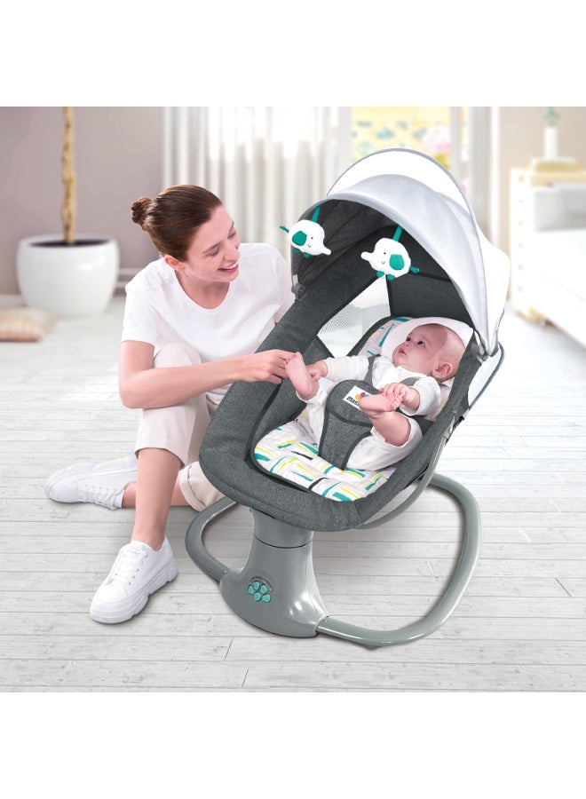 Mastela 3-In-1 Multi-Functional Baby Bassinet Swings With Remote Control And 5 Adjustable Speeds, Upto 36 Months - Image 3