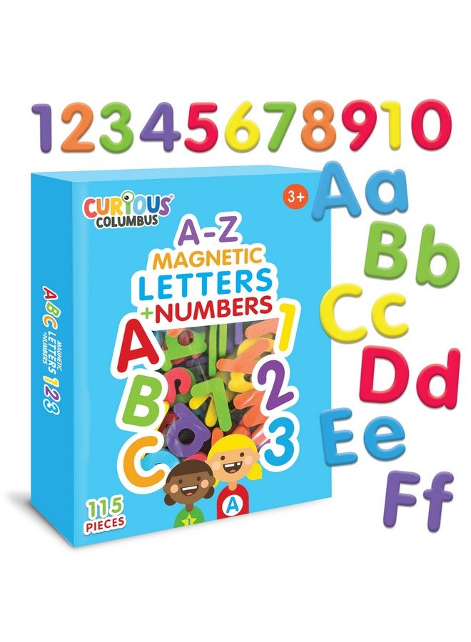 كيوريس كولومبوس كولومبوس الفضولي - حروف وأرقام مغناطيسية للأطفال الصغار - مغناطيسات أبجدية + مغناطيس أرقام للثلاجة. مغناطيسات حروف إسفنجية للأطفال - مغناطيسات ١٢٣ حرف أبجدي للأطفال الصغار - مغناطيسات تعلم الثلاجة باللعب - Image 1