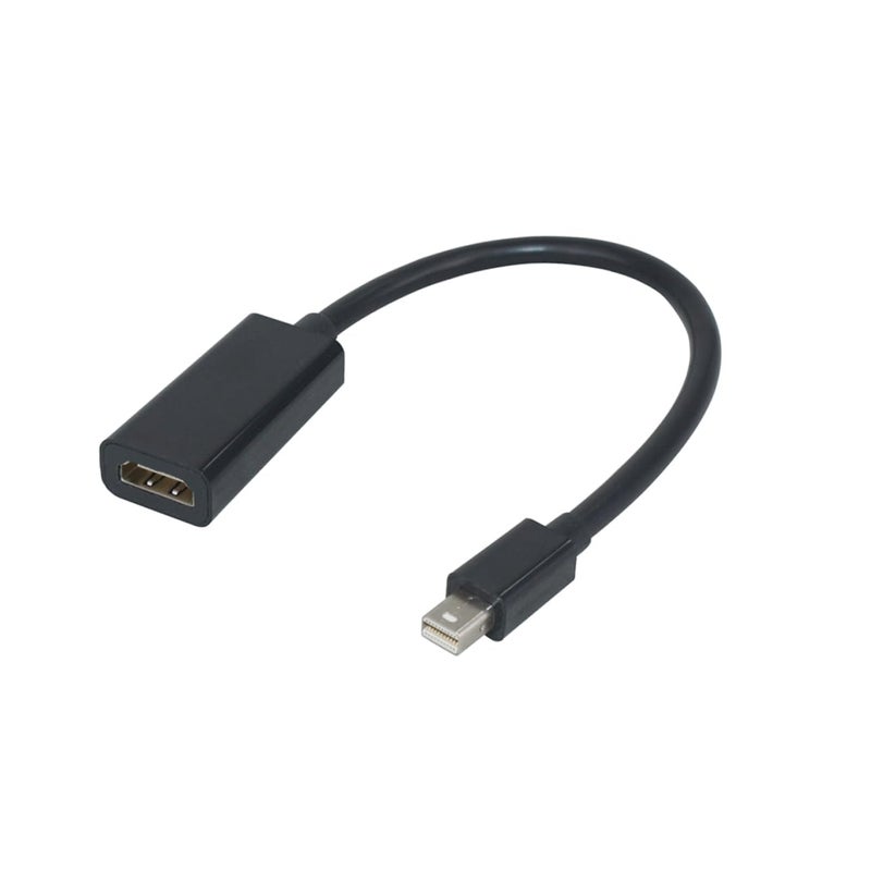 كابل محول Uonlytech من Mini DisplayPort إلى محول يدعم بالكامل شاشة الكمبيوتر المحمول باللون الأسود - Image 1