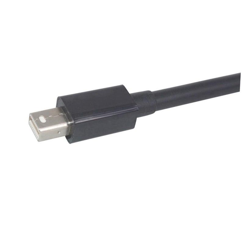 كابل محول Uonlytech من Mini DisplayPort إلى محول يدعم بالكامل شاشة الكمبيوتر المحمول باللون الأسود - Image 2