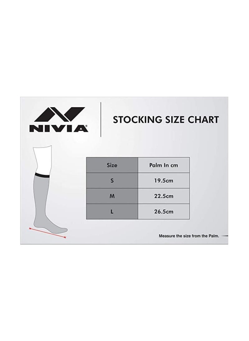 Nivia Rabona Football Super Stockings | Unisex | Knee Length Stockings, Football, Soccer, Sports Socks | Material : Polyester Blend | Size - M  - Image 4