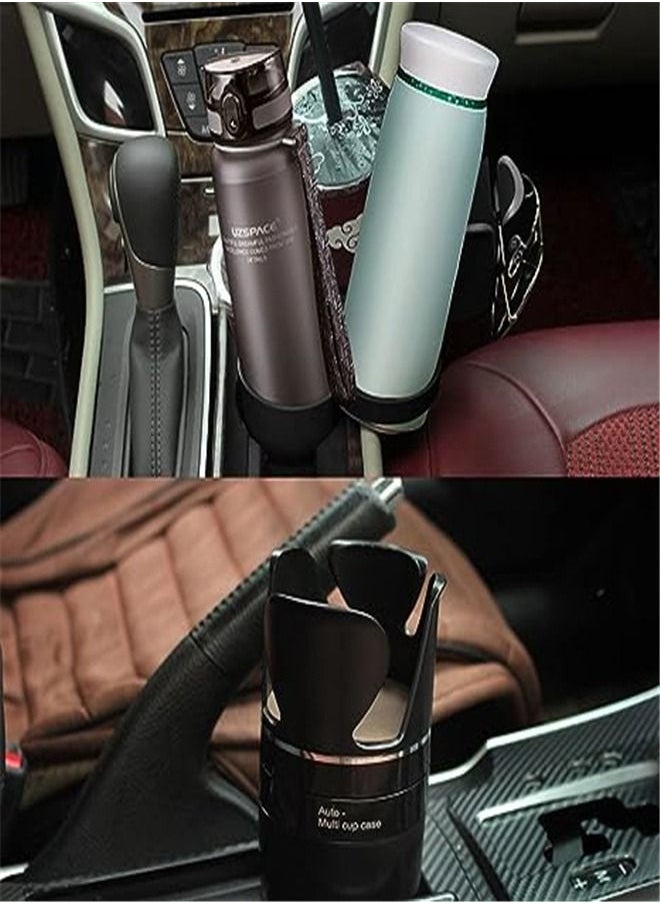 Goolsky - Goolsky Car Cup Holder, 4 in 1 Multifunctional Cup Drink Holder Expander for Car with Base, 360° Rotating Adjustable Automotive Car Cup Holder Insert Compatible with 2.5''-3.1'' for Most Bottles, Blac - Image 1