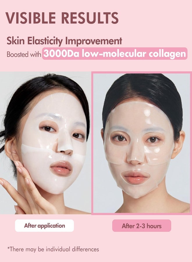 DERMAL Collagen Hydrogel Melting Jelly Gel Mask 4ea - Korean Overnight Face Mask - Deep Hydration, Skin Firming, and Wrinkle Care for Glassy Skon - Korean Skincare - Image 3
