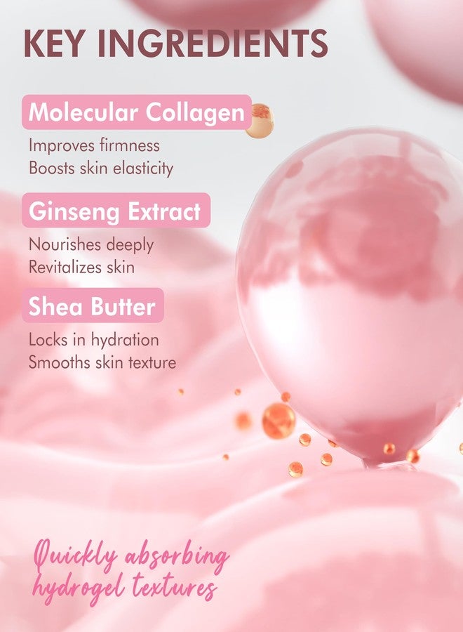 DERMAL Collagen Hydrogel Melting Jelly Gel Mask 4ea - Korean Overnight Face Mask - Deep Hydration, Skin Firming, and Wrinkle Care for Glassy Skon - Korean Skincare - Image 4