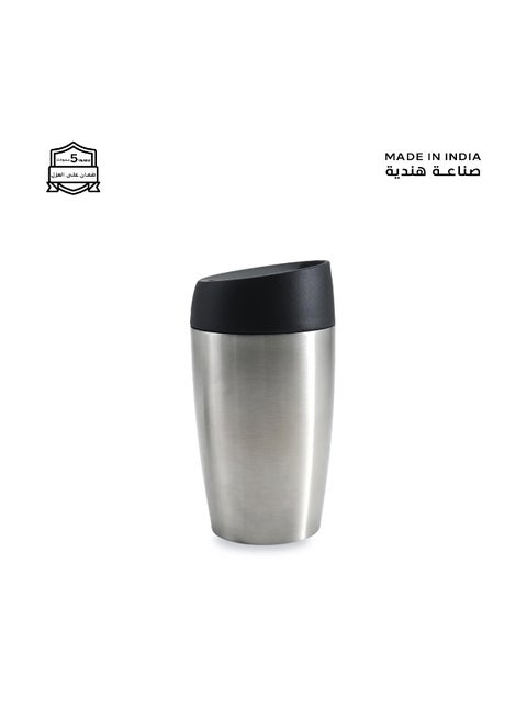A cup (mug) suitable for all drinks, with a capacity of 300ml. It keeps cold for 12 hours and hot for 6 hours, Silver