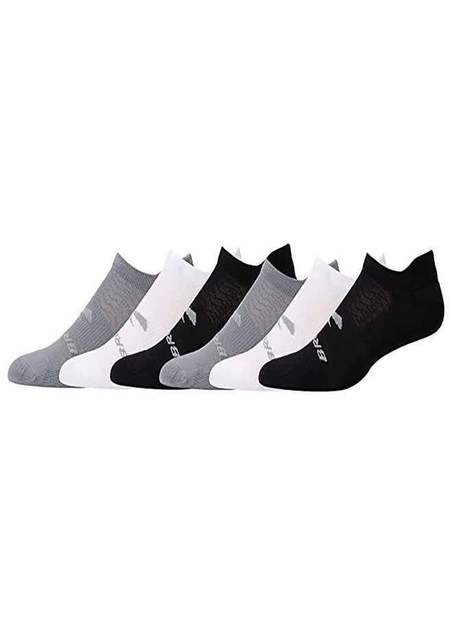 Brooks Run-In No Show Socks I Comfort Fit, Unisex, Performance Running Socks (6-Pack Set) - Asphalt/White/Black - S - Image 4
