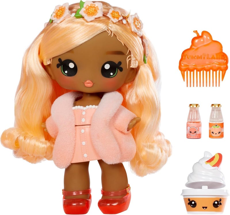 MGA's Miniverse Yummiland Large Doll Lipgloss Pet Piper Peach - Image 2