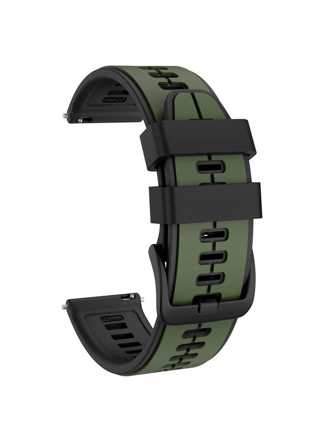 ISABAKE Quick Release Silicone Band 22mm Replacement for Garmin Vivoactive 4,Garmin Venu 2, Samsung Gear S3 Frontier, Galaxy Watch 46mm/Watch 3 45mm, Fossil Gen 5, Amazfit GTR 2, 2e,Ticwatch Pro 3 - Image 1