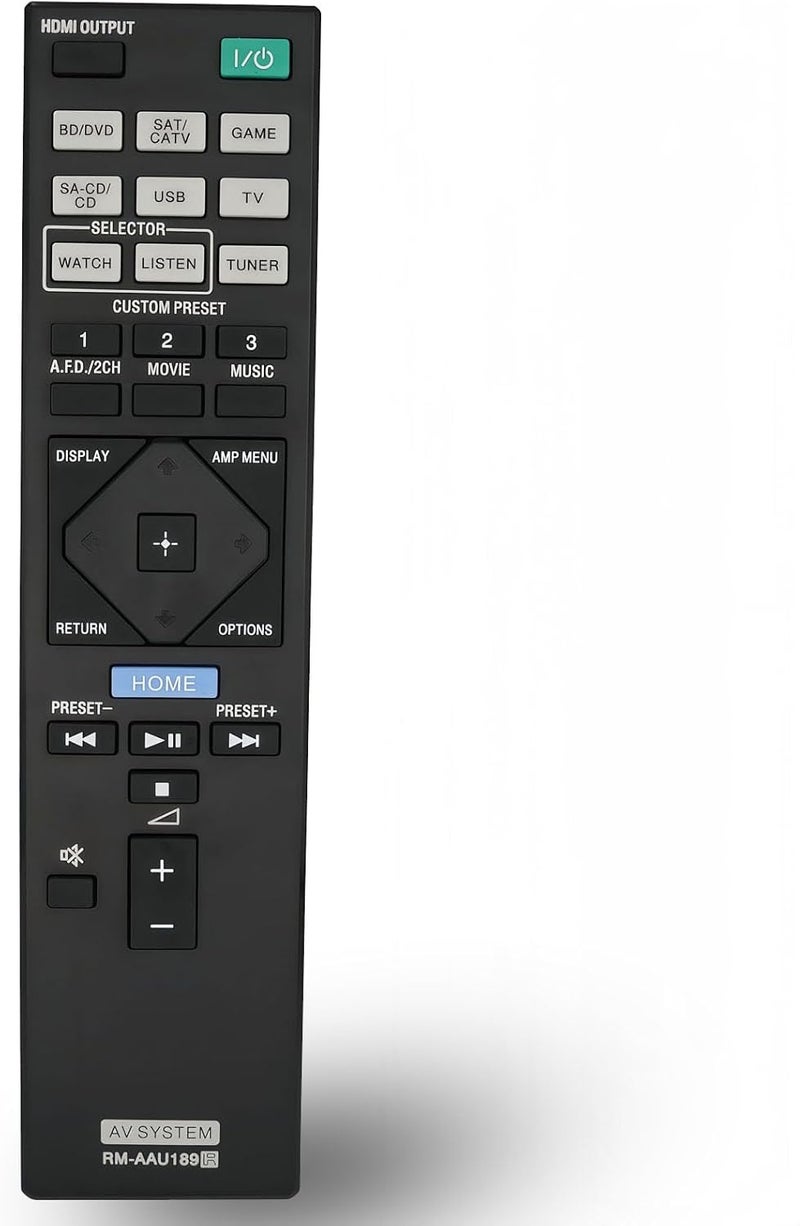 RM-AAU189 RMAAU189 Replaced Remote Control fit for Sony AV Receiver Home Theater System STR-DN850 STR-DN1050 STRDN850 STRDN1050 - Image 1