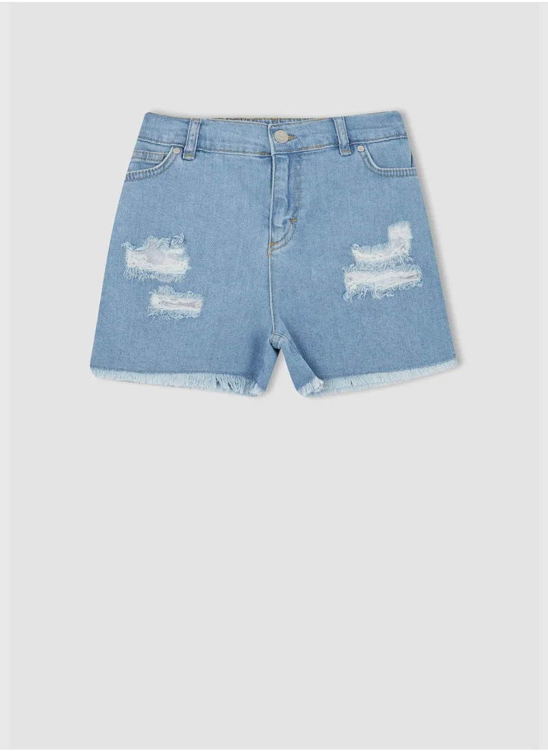 ديفاكتو Girl Mom Fit Denim Short