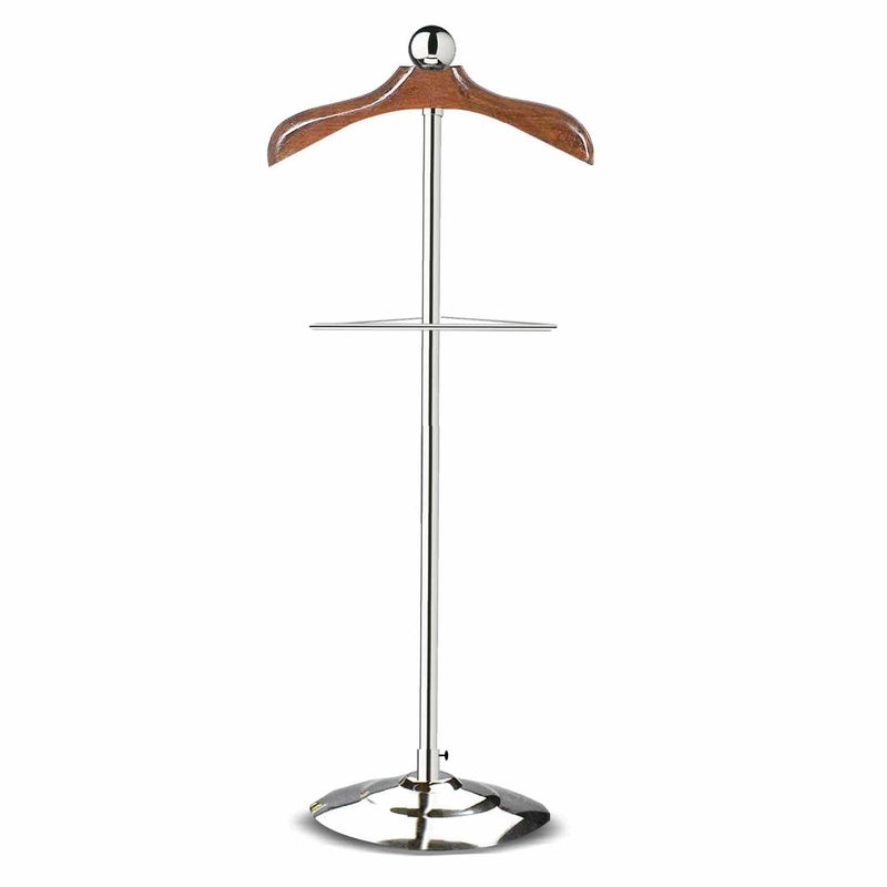 LOCOMOTO Premium Solid Metal Coat Hanger Stand For Display Stand Uses For Home Store And Office Silver 15 X 50 X 114 CM