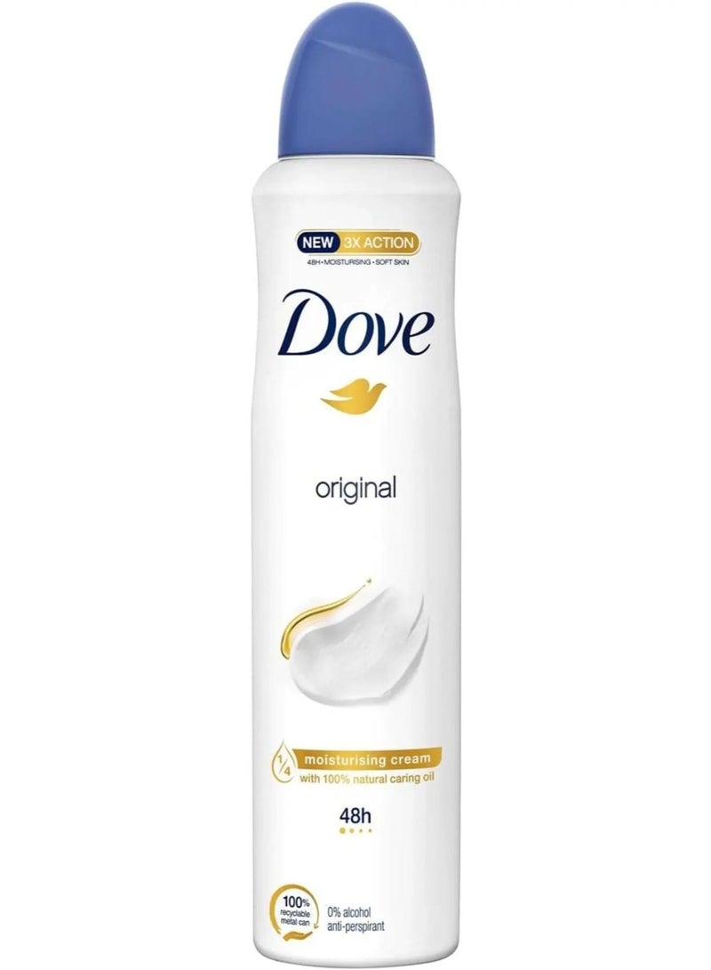 Dove Body Spray Deo Antiperspirant Original 250 ML - Image 1
