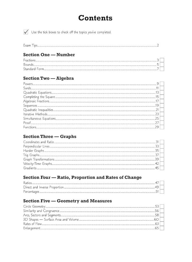 GCSE Maths AQA Grade 8-9 Targeted Exam Practice Workbook (includes Answers) - Image 3