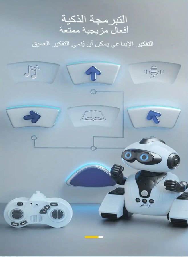 Electric Intelligent Robot Toy, Programming Popular Science Gesture Sensing Touch Storytelling With LED Eyes And Flexible Arms, Can Make Different Postures Suitable For Gift For Boys/Girls - Image 3