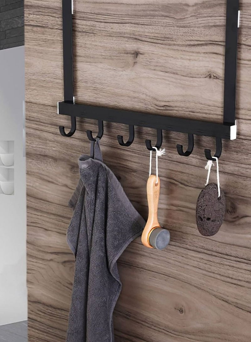 خطافات فوق الباب منظم الحمام المنزلي رف الملابس والمعاطف والقبعات والمناشف ملحقات المطبخ الجديدة حامل الحمام خطاف الباب - Image 4