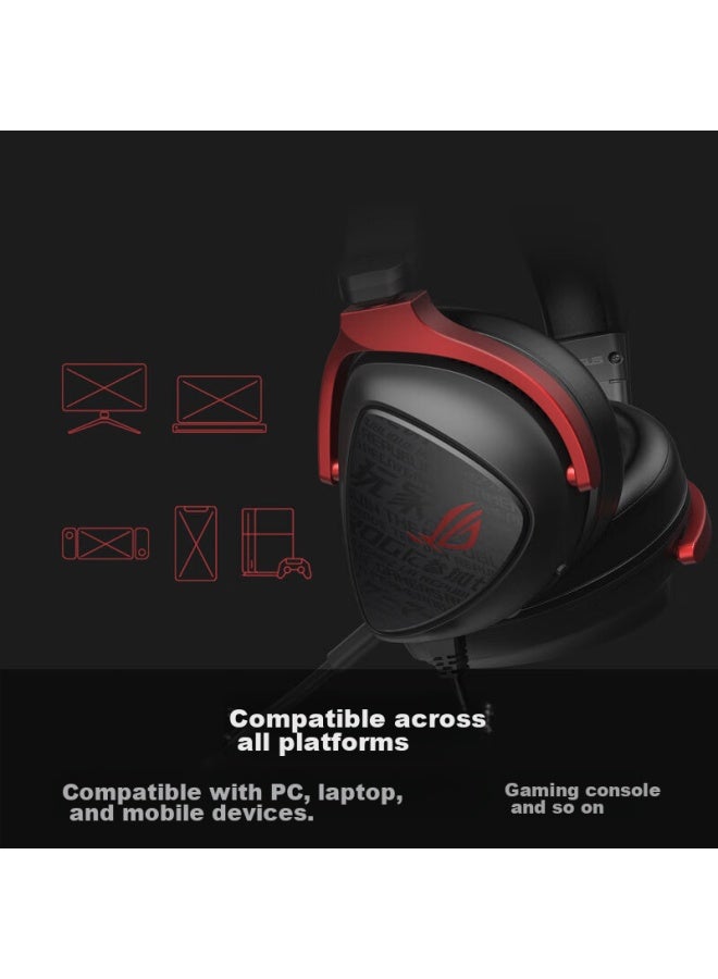 Rog Prism S Standard Gaming Headset, Over-ear Headphones, 7.1 Surround Sound, Wired With No Delay, 3.5mm Connection, Rog Mobile Phone Earphones - Image 3