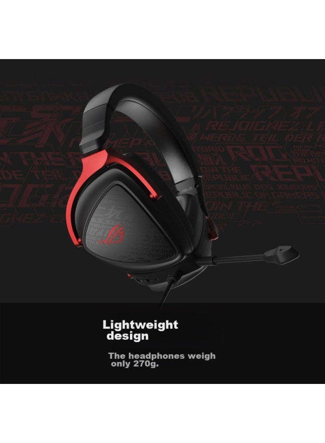 Rog Prism S Standard Gaming Headset, Over-ear Headphones, 7.1 Surround Sound, Wired With No Delay, 3.5mm Connection, Rog Mobile Phone Earphones - Image 2