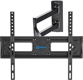 Pipishell Full Motion TV Wall Mount, Heavy Duty Single Articulating Arms TV Bracket for Most 26-55 Inch Flat Curved - Image 1