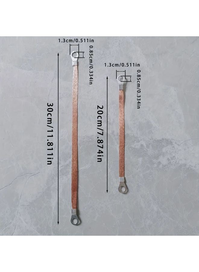 سلك توصيل كهربائي صناعي 30 قطعة، سلك أرضي للجسر بطول 11.81 بوصة - Image 3
